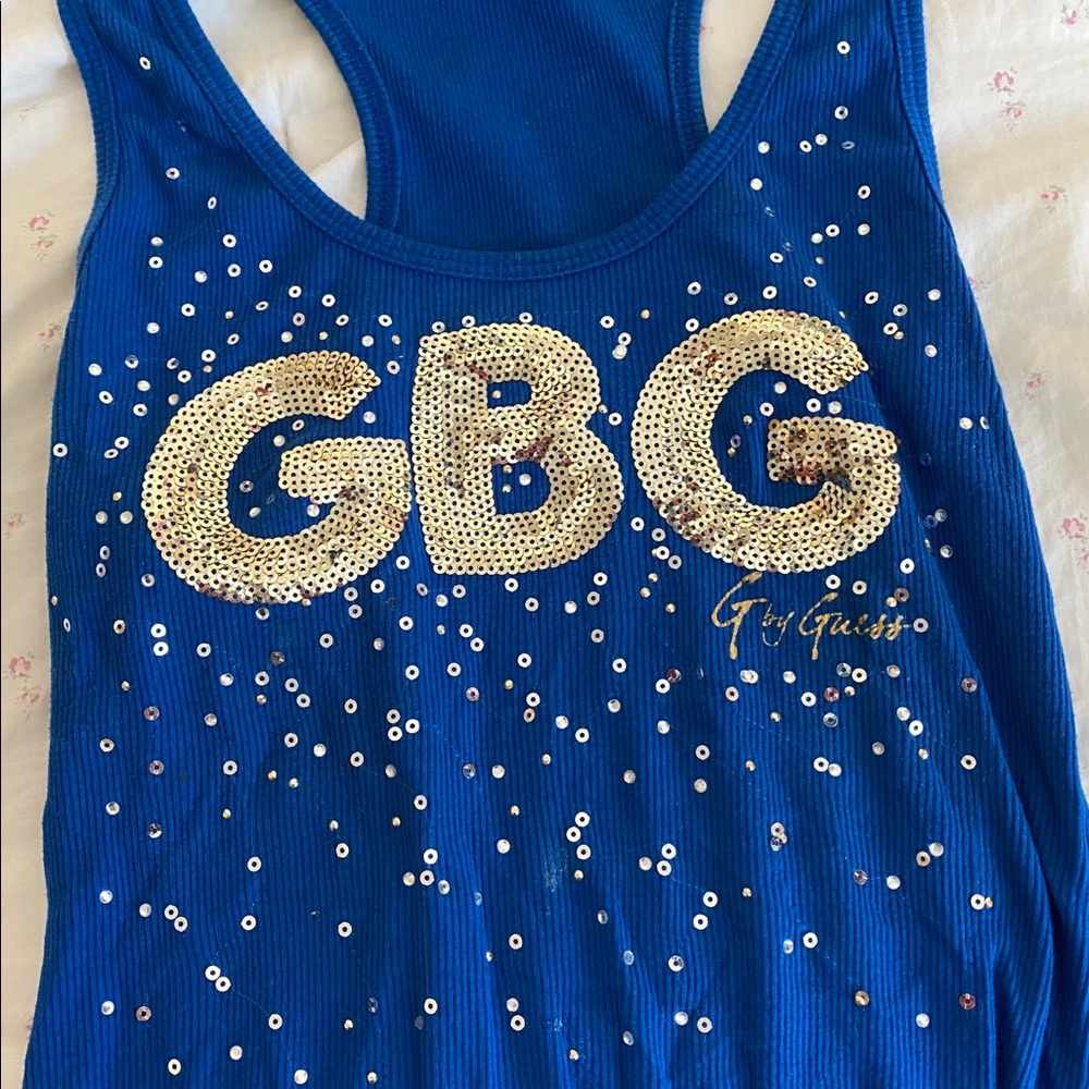 G by guess blue Tank Top